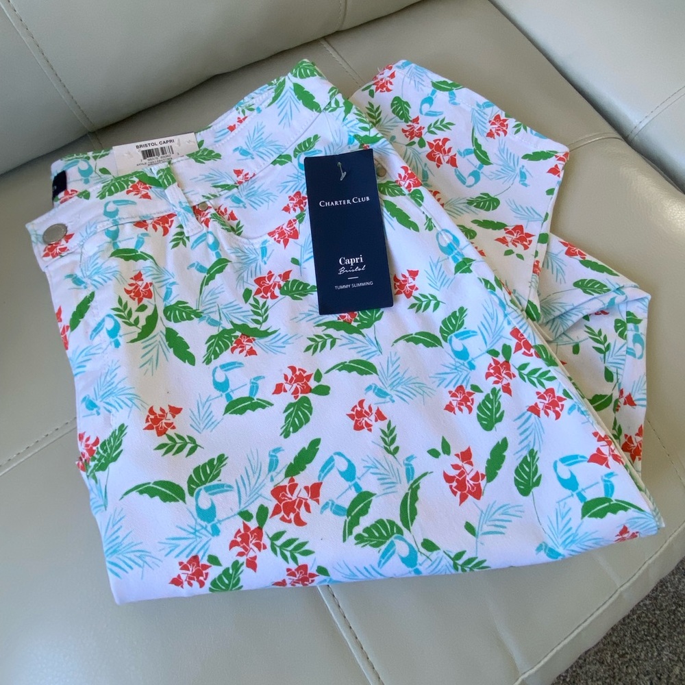CHARTER CLUB CAPRI floral  - size 18